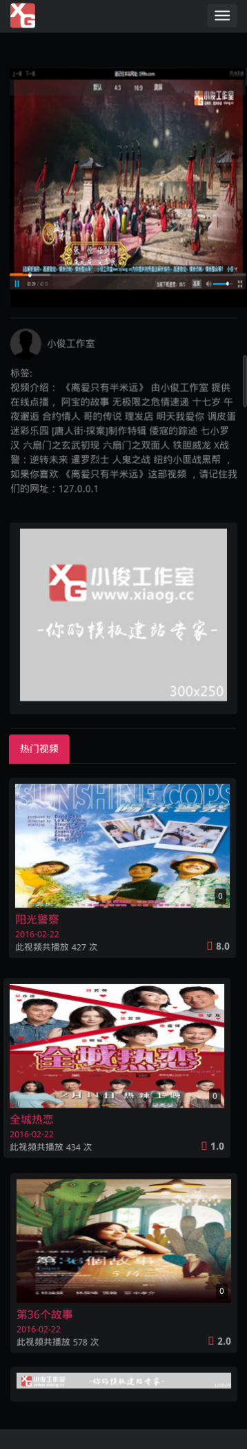 手机端播放页